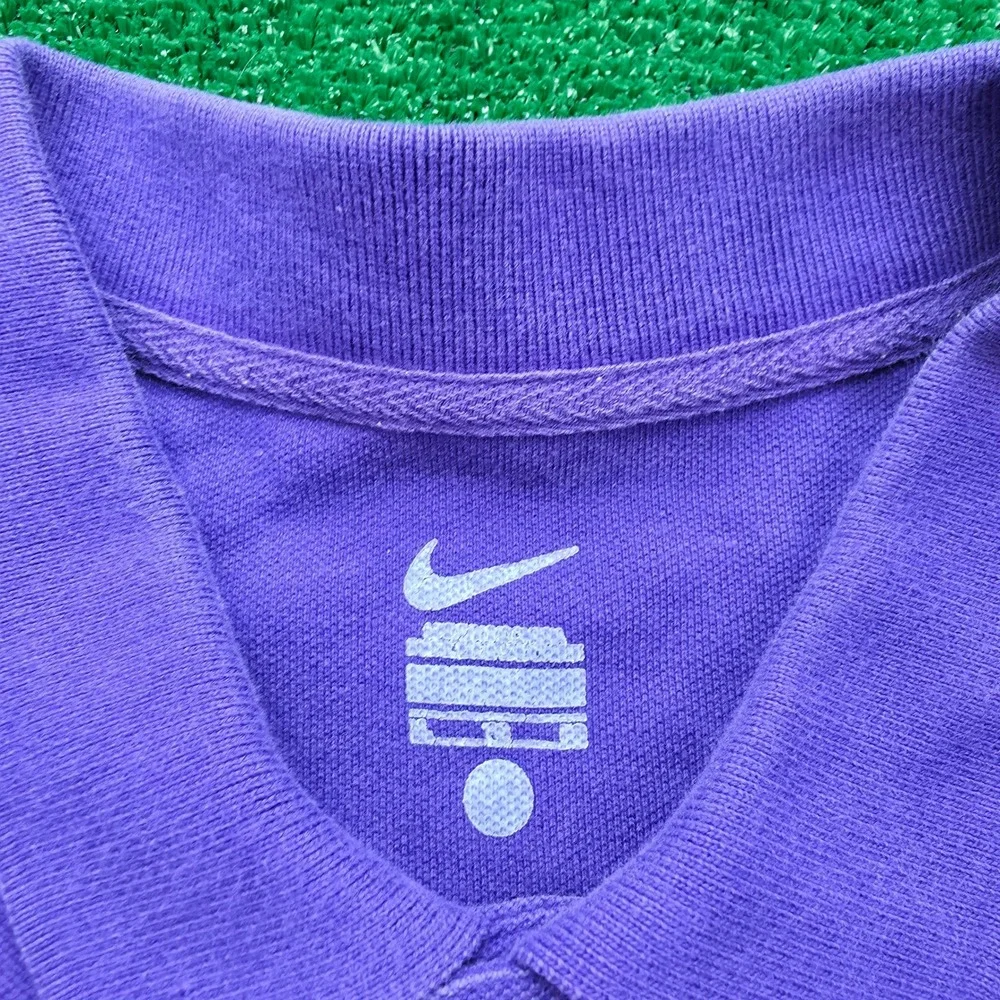 Nike LSU Tigers Team Edition Pique Polo Shirt Mens XL Purple Short Sleeve NCAA
